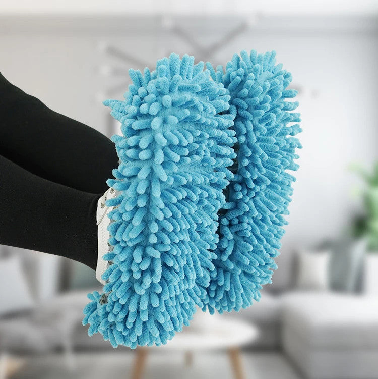 2pcs Multifunction Floor Dust Cleaning Slippers