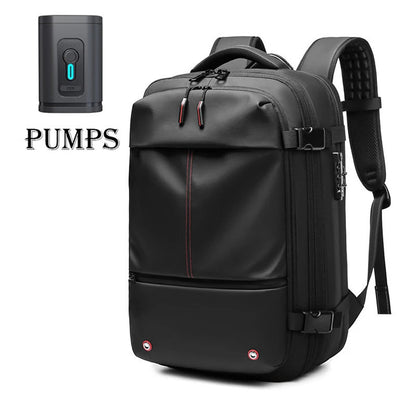 Backpack Man Travel Vacuum Compression With Electric Pump