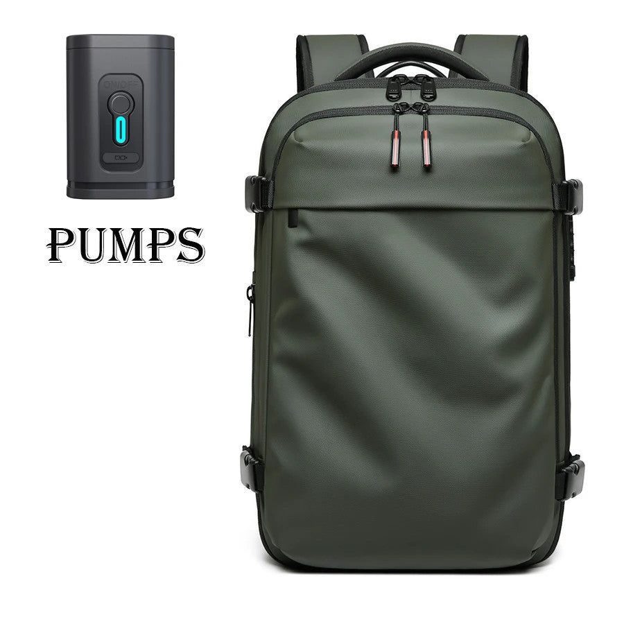 Backpack Man Travel Vacuum Compression With Electric Pump