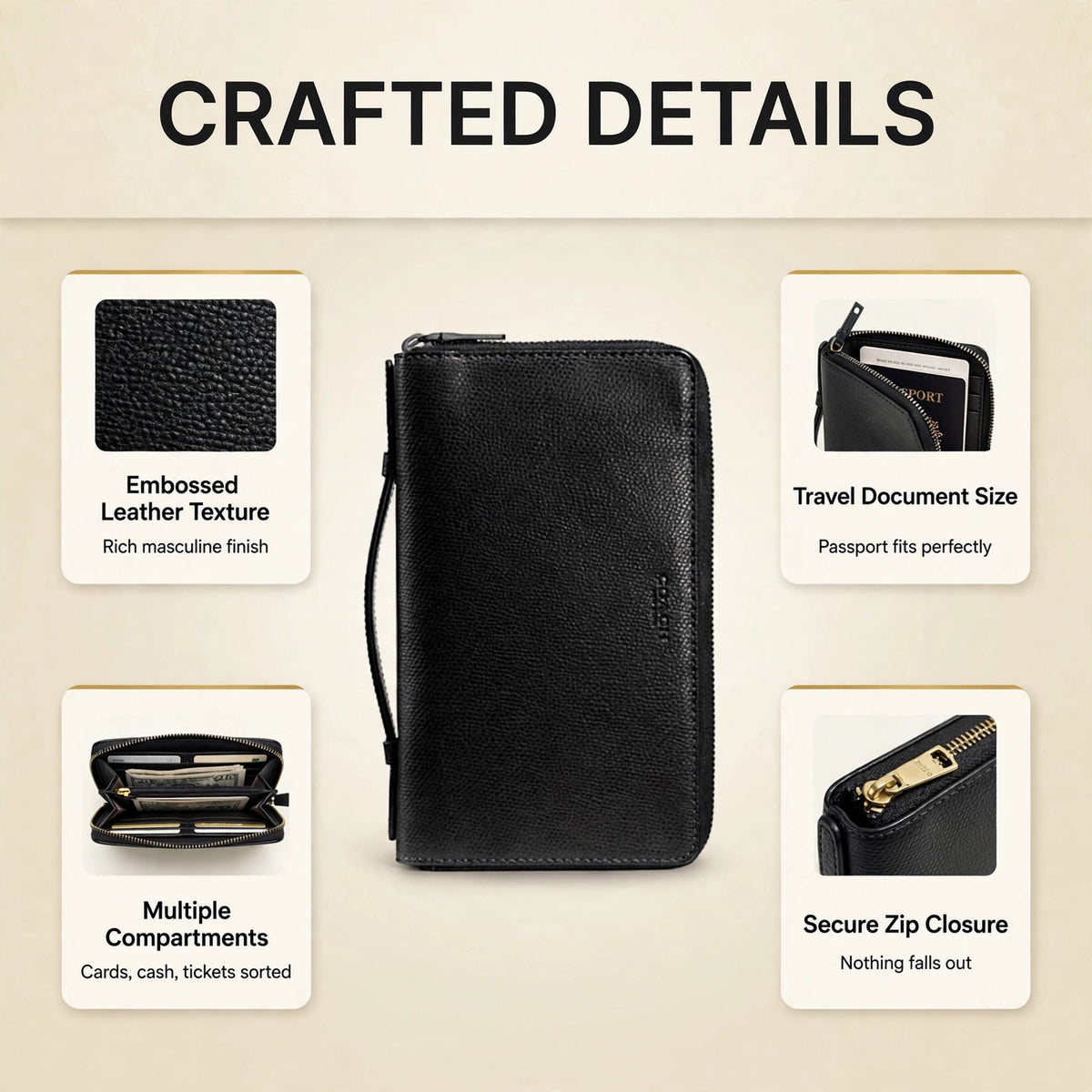 Coach Men's Travel Organizer Embossed - image 3