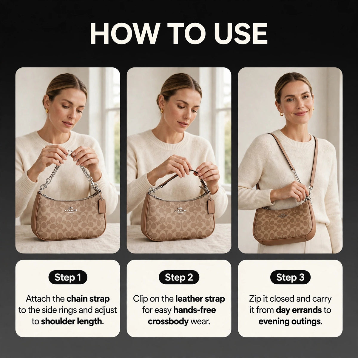 Coach Teri Shoulder Bag Signature Canvas - image 4