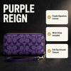 Coach Zip-Around Long Wallet with Strap Purple - image 1