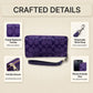 Coach Zip-Around Long Wallet with Strap Purple - image 3