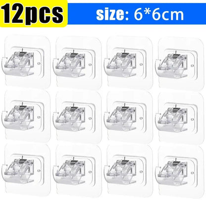 Nail-Free Curtain Clamp Rods
