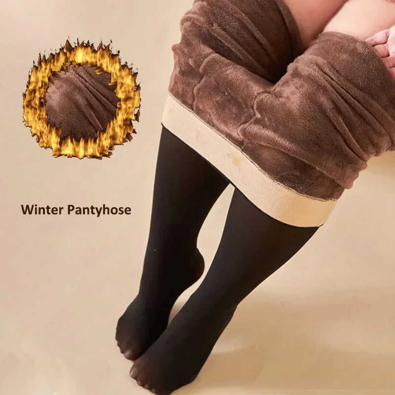 Winter Thermal Fleece Pantyhose