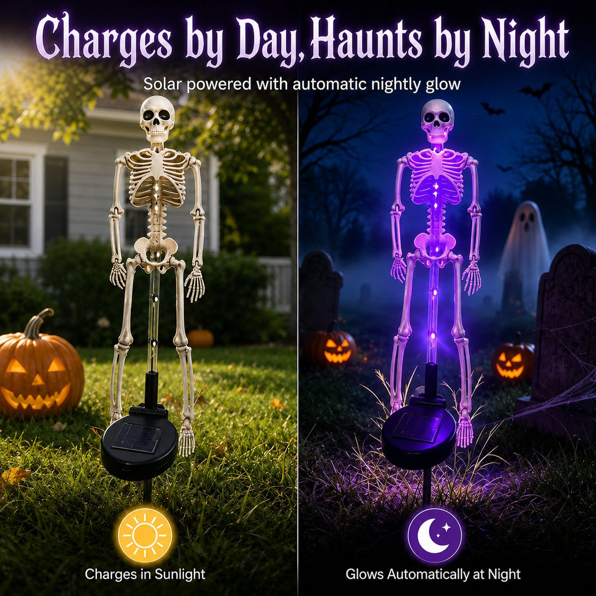 Solar Skeleton Yard Stake Light - image 4