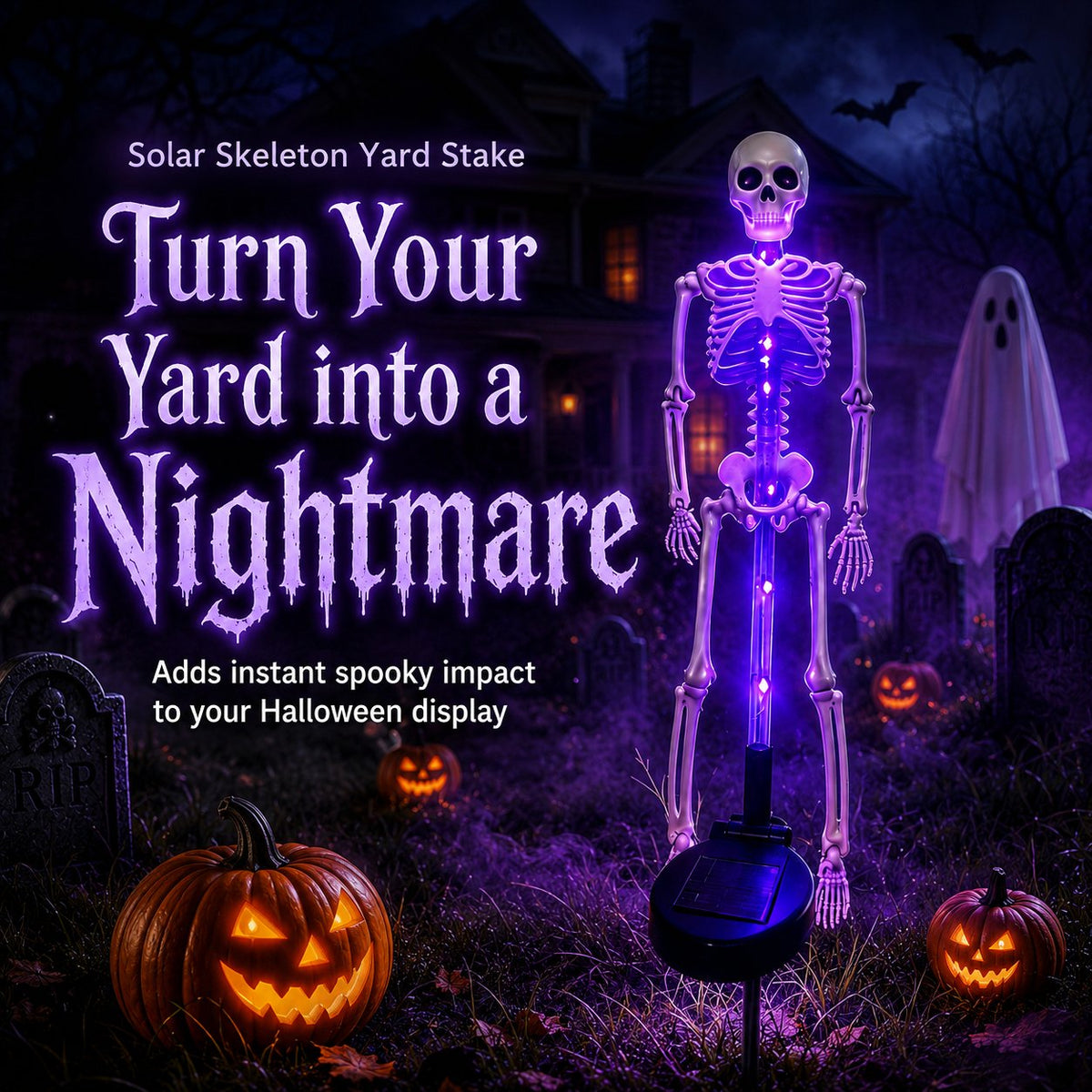 Solar Skeleton Yard Stake Light - image 1
