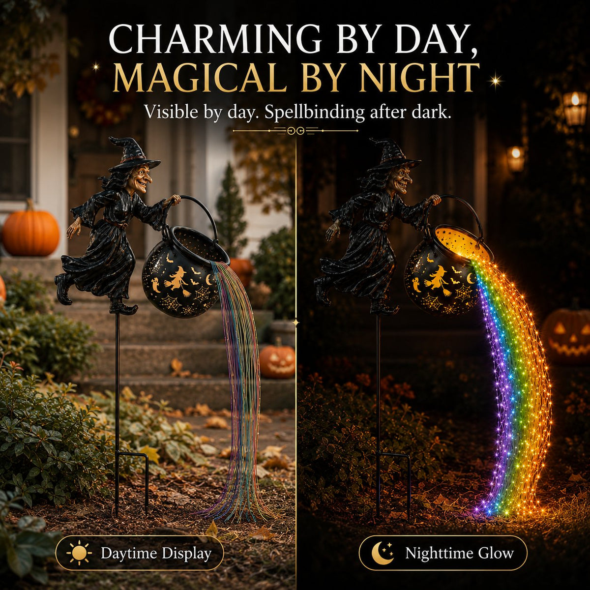 Witch Potion Waterfall Garden Light - image 7