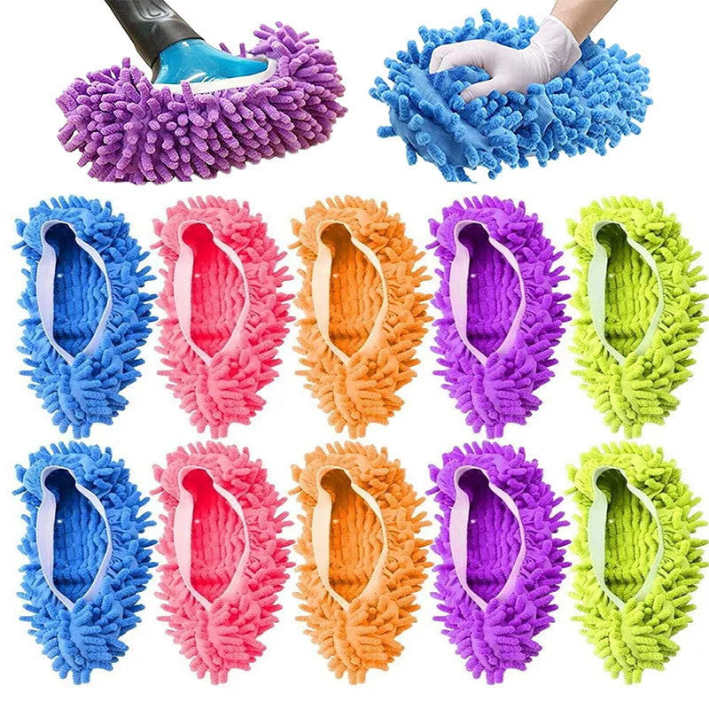 2pcs Multifunction Floor Dust Cleaning Slippers