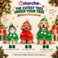 Festive Christmas Tree Dog Costume