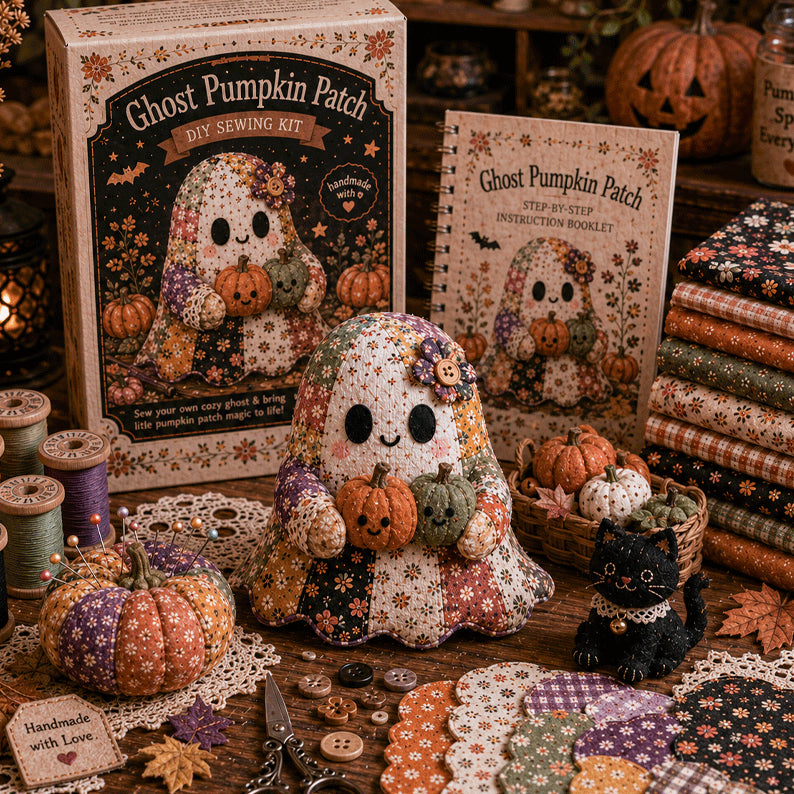 Cozy Ghost DIY Patchwork Sewing Kit - image 6