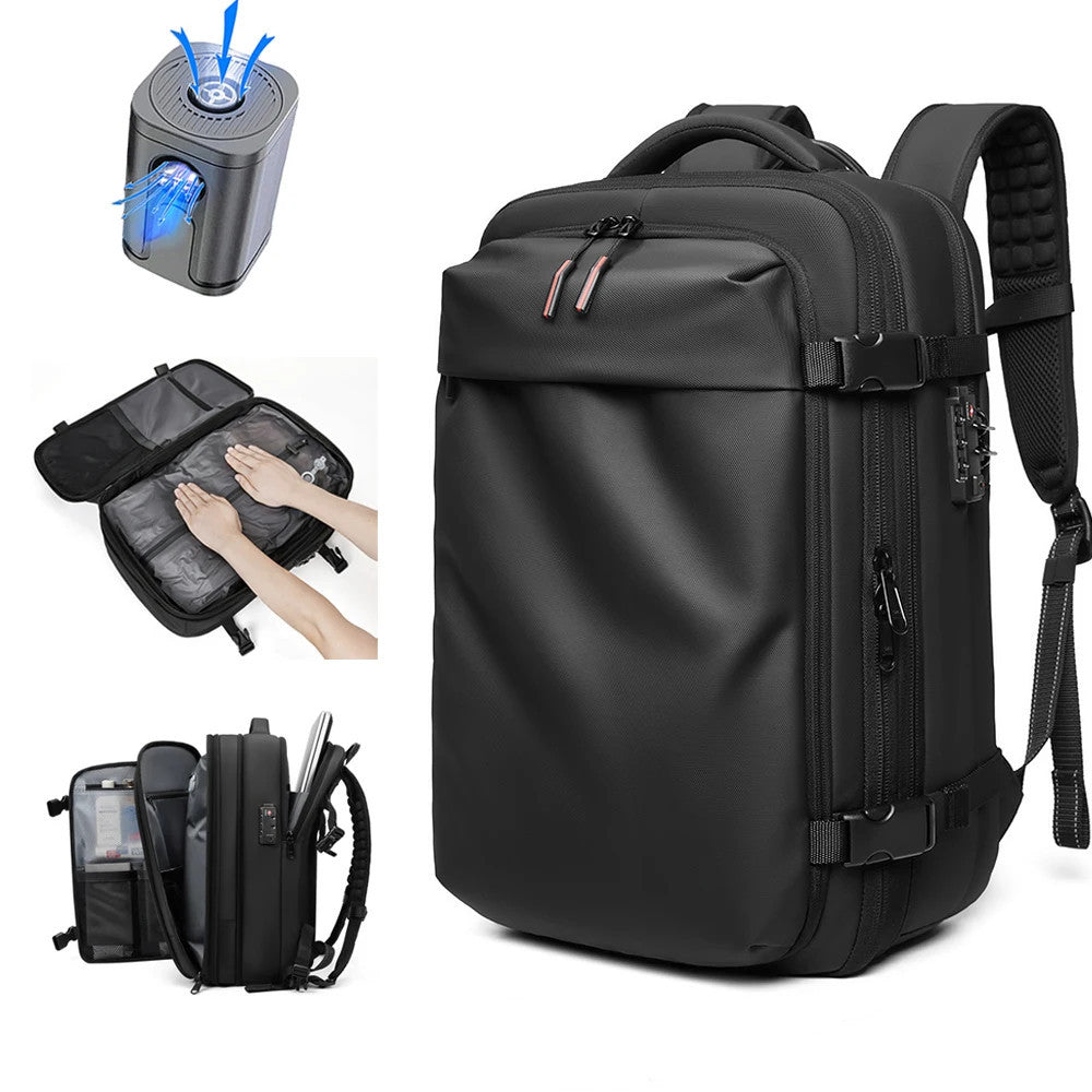Backpack Man Travel Vacuum Compression With Electric Pump