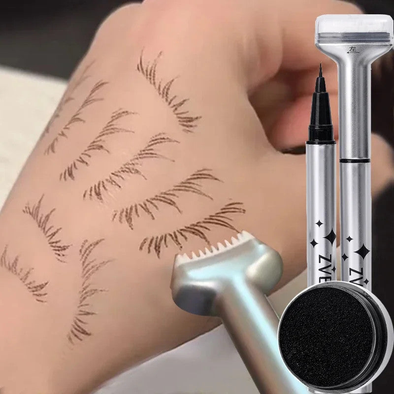 2 in 1 Lower Eyelash Stamps Eyeliner Set