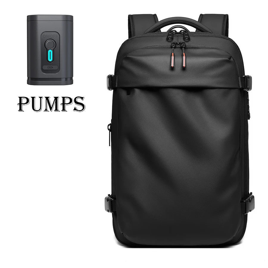 Backpack Man Travel Vacuum Compression With Electric Pump