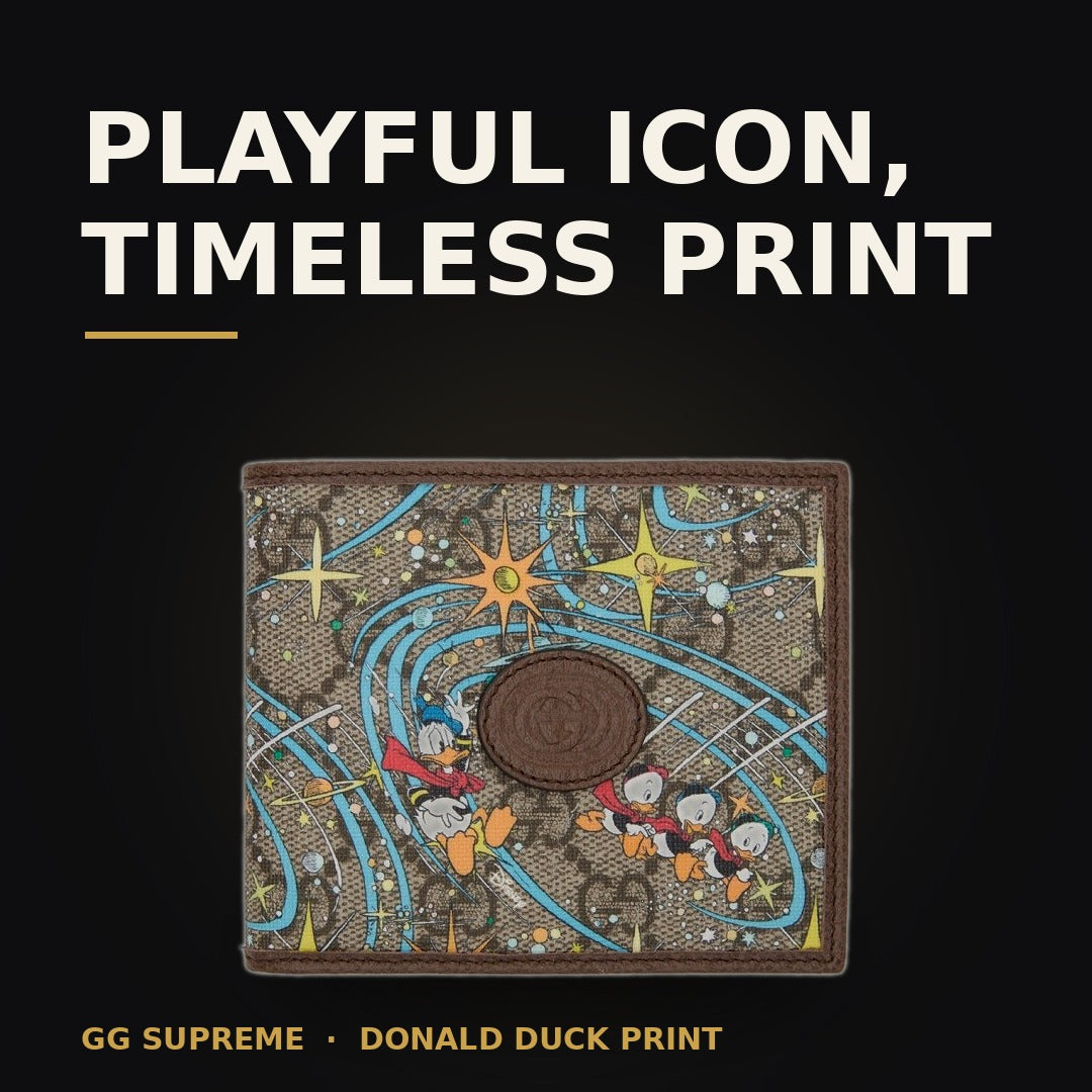 Gucci GG Supreme Donald Duck Folding Wallet - hero