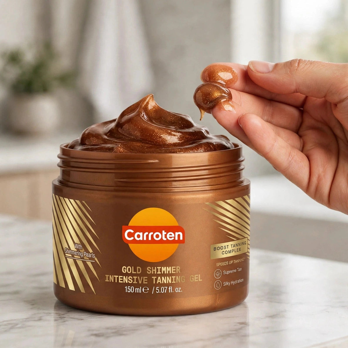 Carroten Gold Shimmer Intensive Tanning Gel 150ml