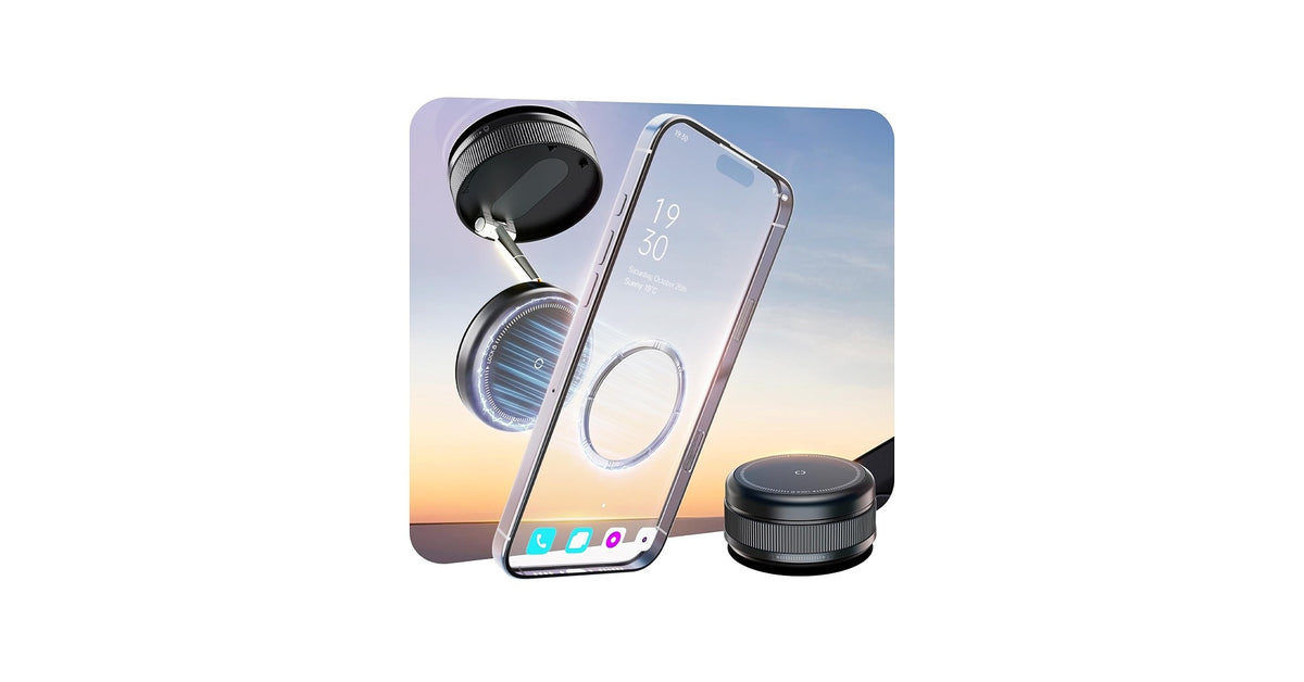 Vacuum-Suction MagSafe Car Phone Mount - view 1