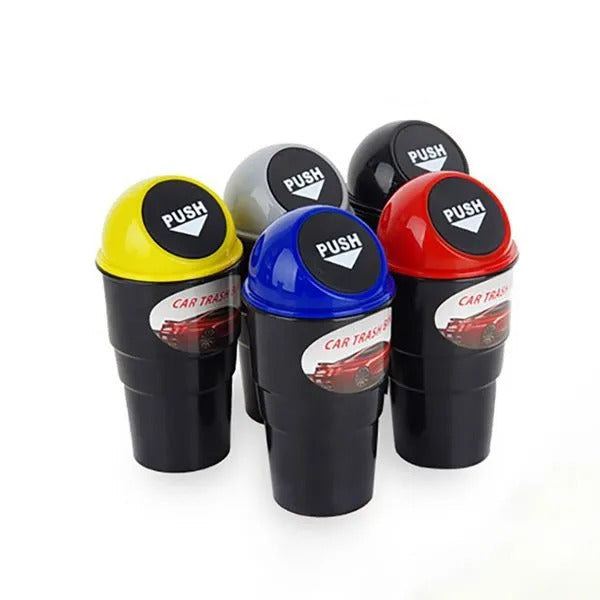 Mini Car Trash Bin with Lid - view 1