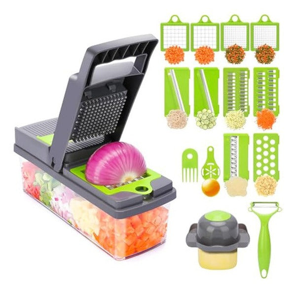 Multi-Blade Vegetable Chopper with Catch Tray - view 1
