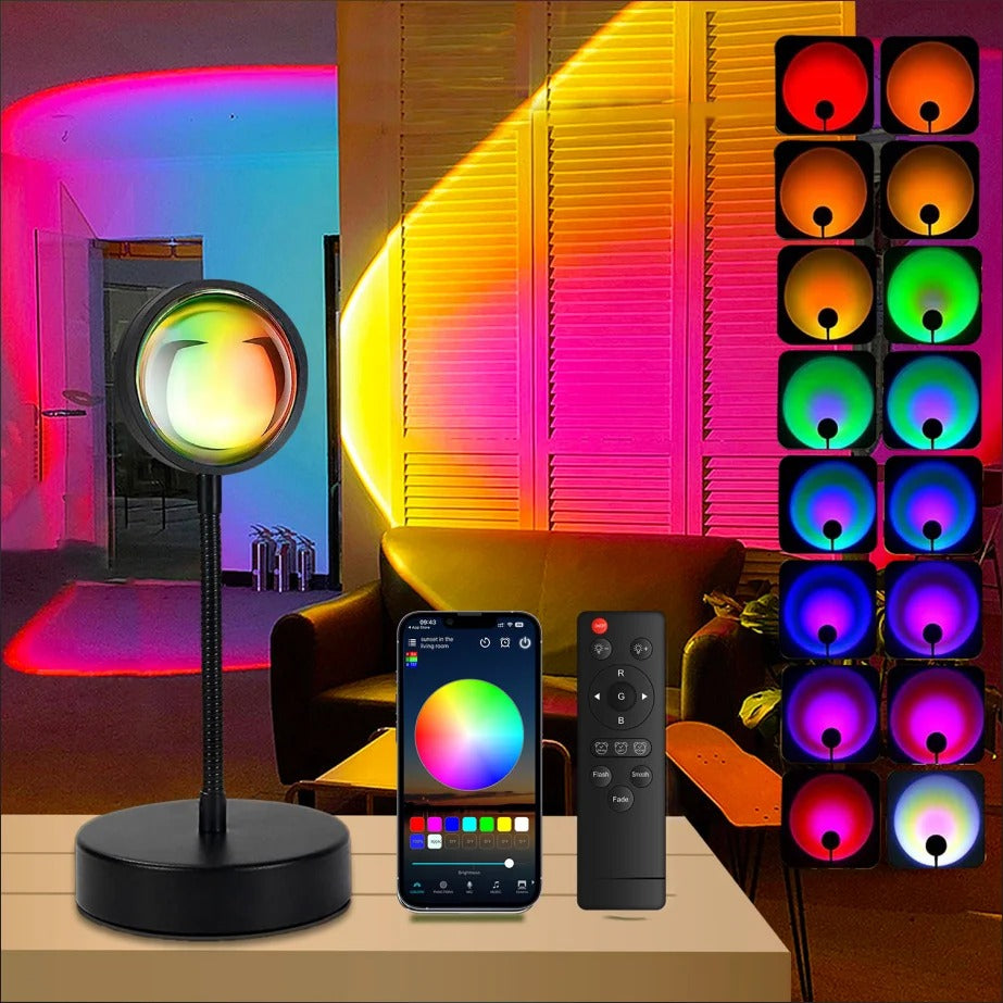 LED Sunset Projection Lamp - view 1