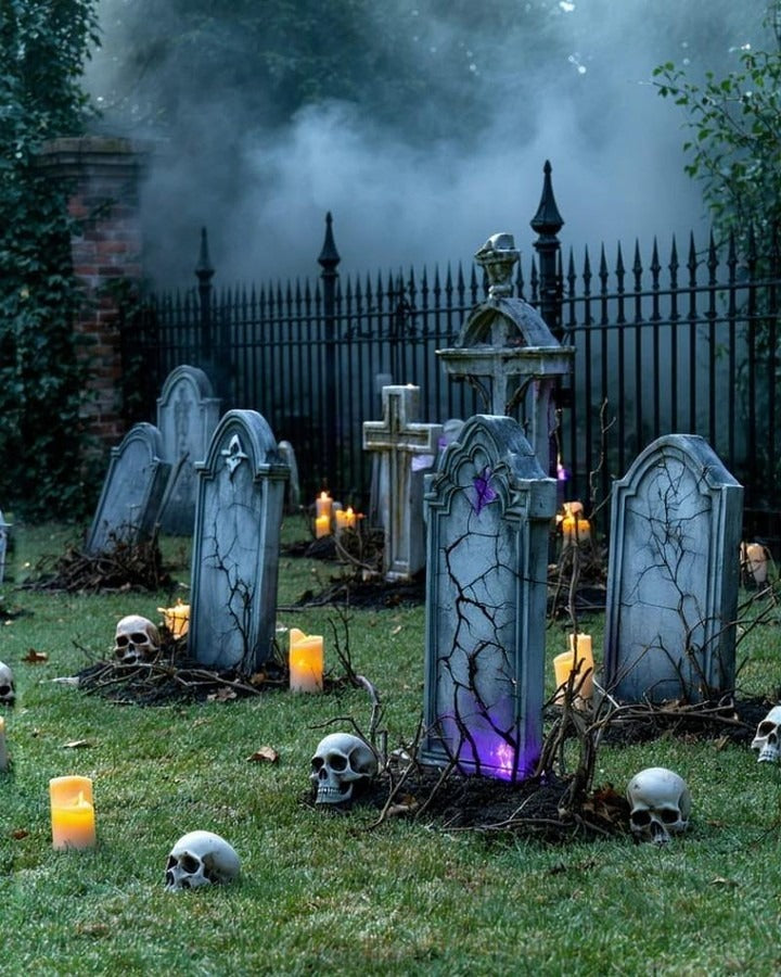 Halloween Animated Decor (Glowing Grave / Headless Figure) - view 1