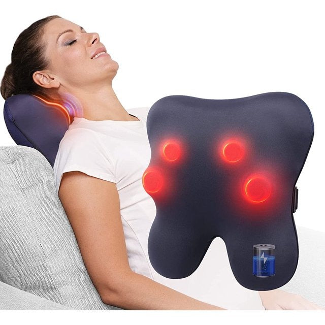 Cordless Shiatsu Kneading Massage Pillow with Heat - view 2