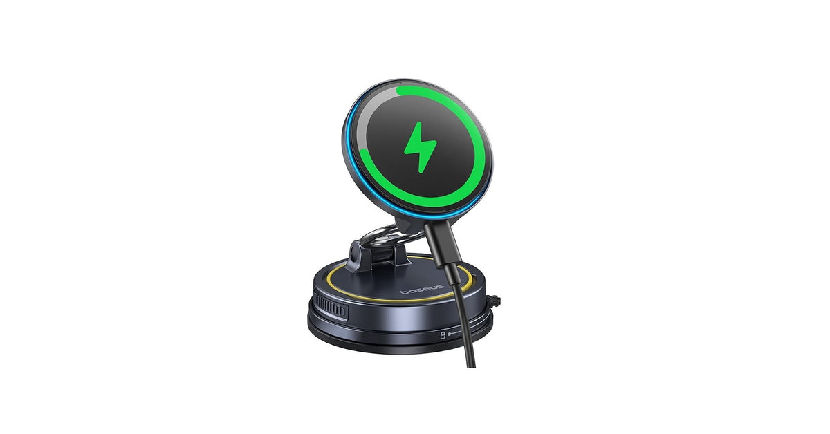 Vacuum-Suction MagSafe Car Phone Mount - view 2