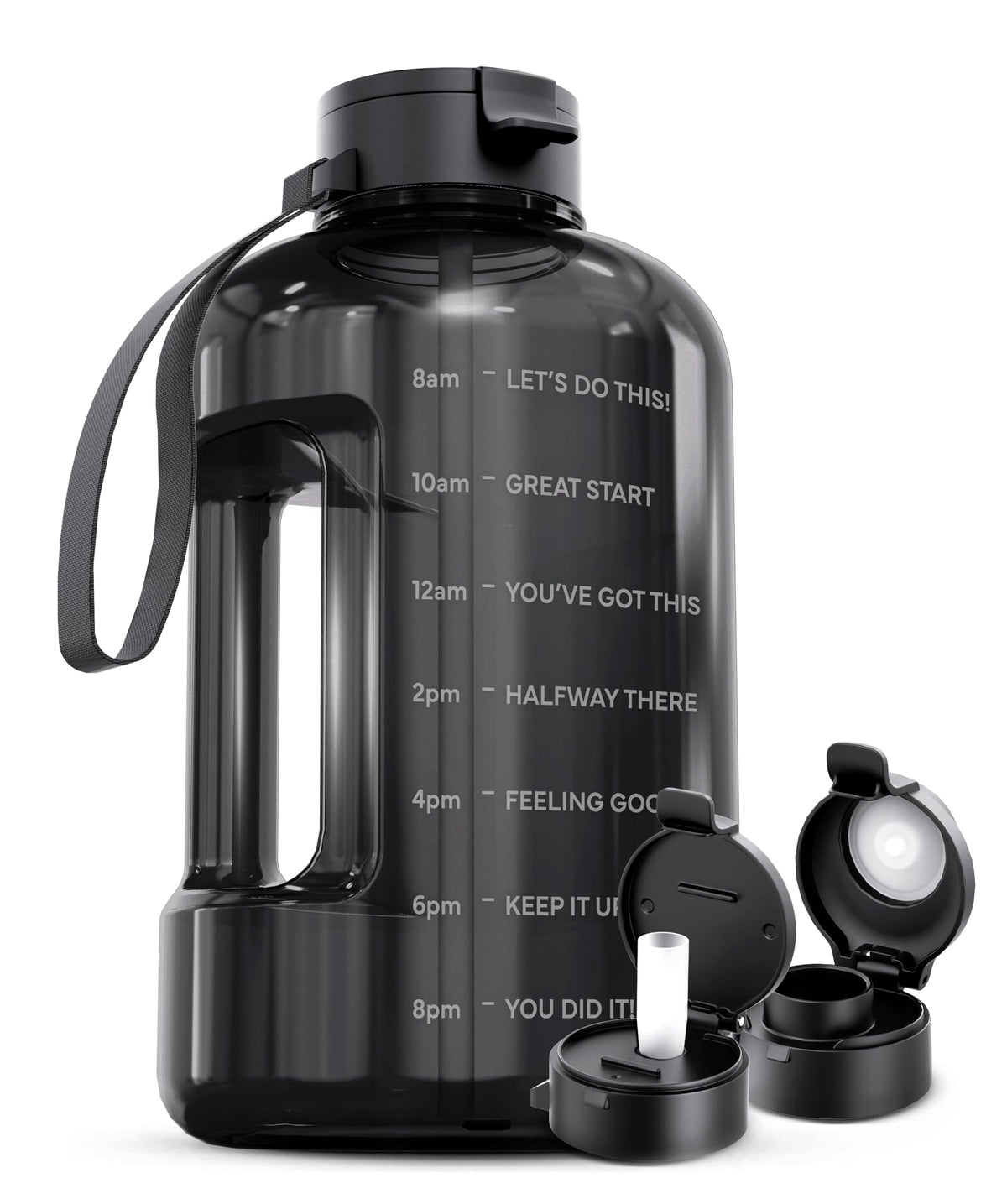 Motivational Time-Marker Water Bottle (64oz) - view 3