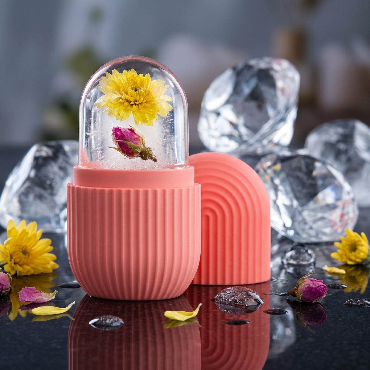Silicone Ice Facial Roller (2-Pack + Headband) - view 3