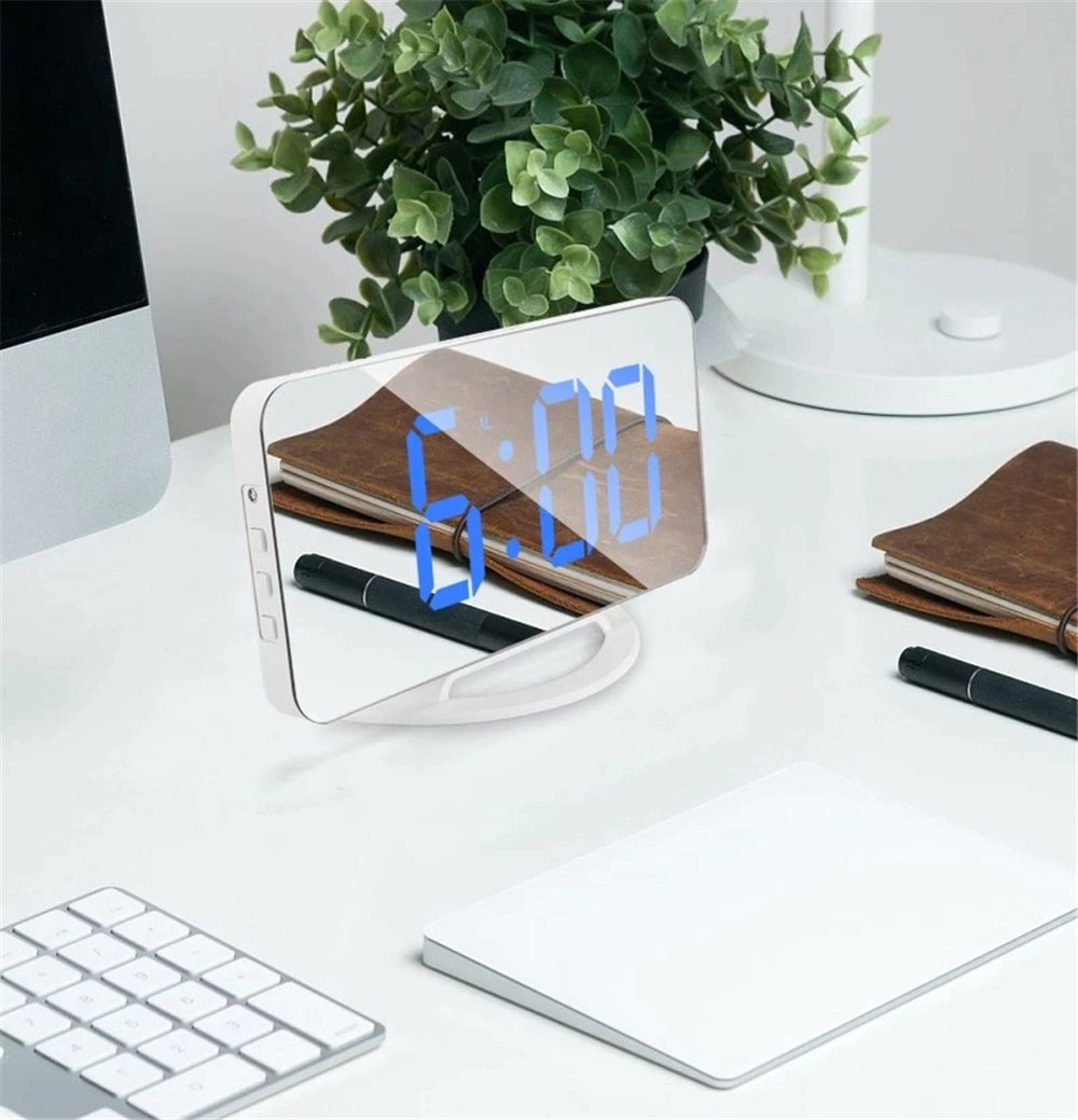 Digital Mirror Alarm Clock (USB Charging) - view 3