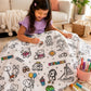Reusable Coloring Blanket + Washable Markers Gift Bundle - view 3