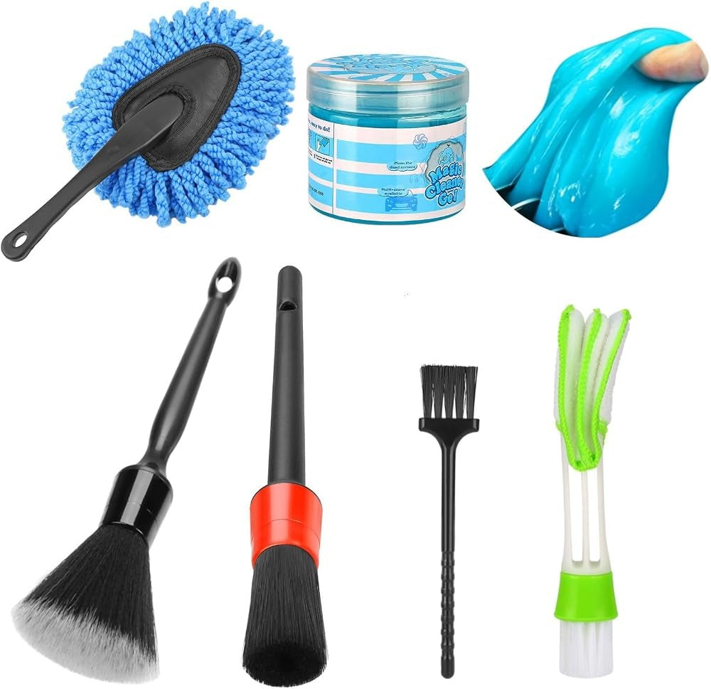 Car Interior Detailing Brush + Cleaning Gel Kit - view 3
