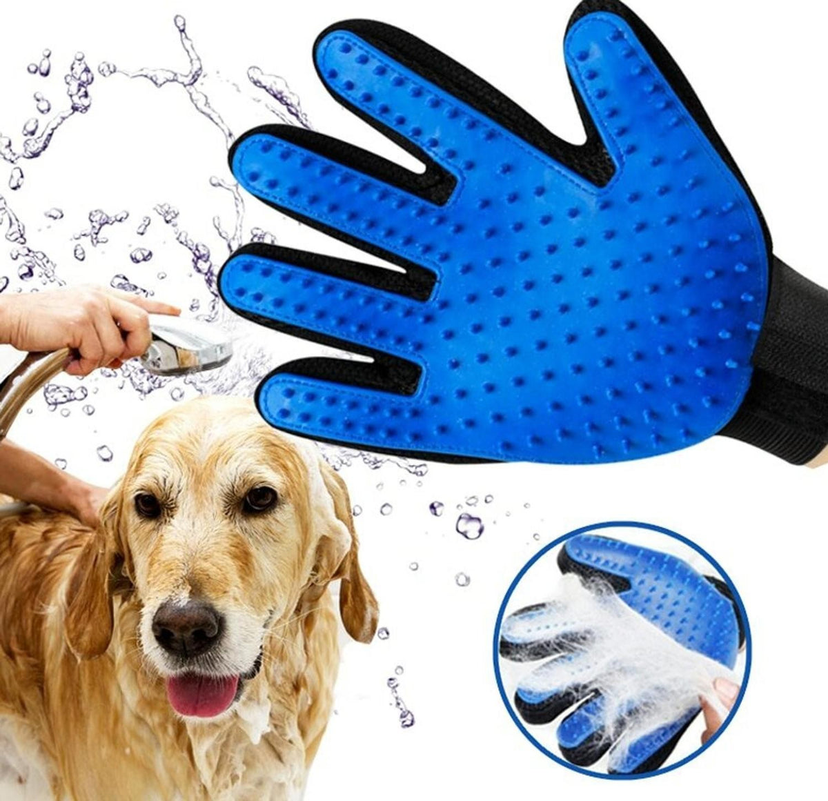 Deshedding Grooming Glove (2-Pack + Comb) - view 3