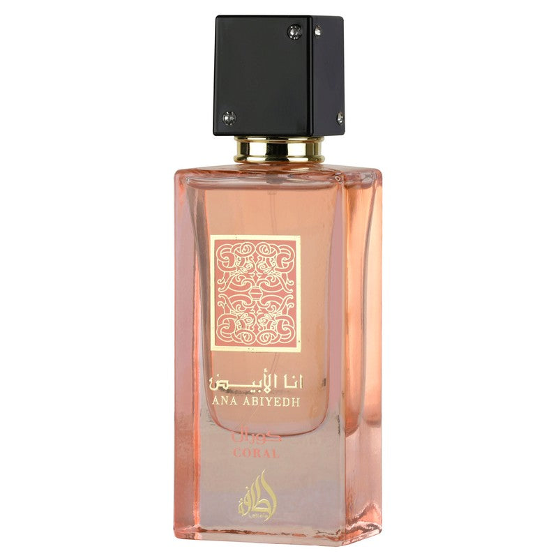 Lattafa Ana Abiyedh Coral (Poudree) Eau de Parfum for Unisex – 2.0 Ounce / 60 ml – New Sealed - view 1