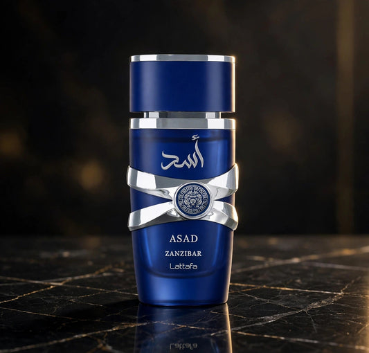 Lattafa ASAD ZANZIBAR for Unisex Eau de Parfum Spray – 3.40 Ounce / 100 ml – New Sealed - view 2