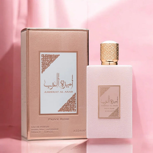 Lattafa Asdaaf Ameerat Al Arab Prive Rose Eau de Parfum Spray for Women – 3.40 Ounce / 100 ml – New  - view 1