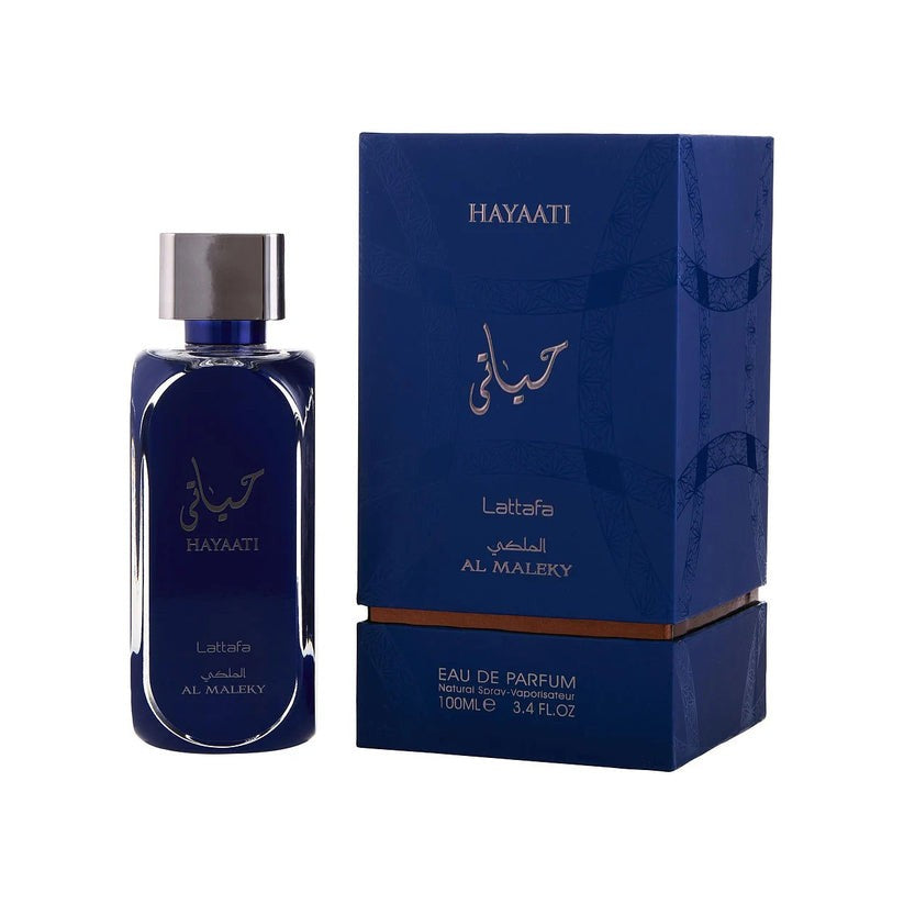 Lattafa Hayaati Al Maleky for Men Eau de Parfum Spray – 3.40 Ounce / 100 ml – New Sealed - view 1