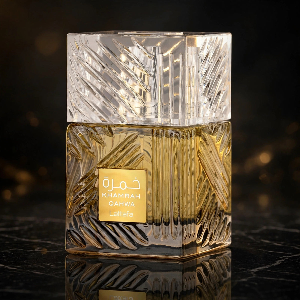 Lattafa Khamrah QAHWA EDP 3.4oz - lifestyle 1