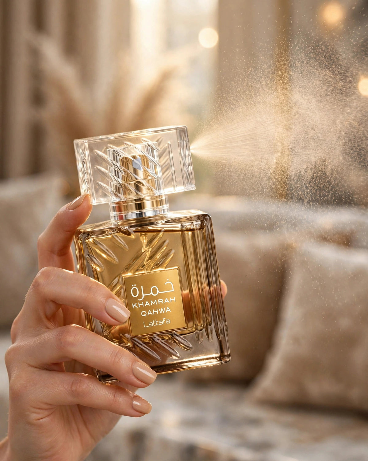 Lattafa Khamrah QAHWA EDP 3.4oz - lifestyle 4