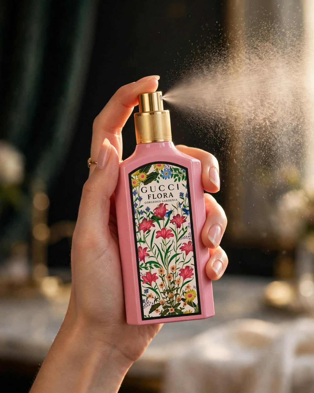 Gucci Flora Gorgeous Gardenia EDP 3.3oz - lifestyle 4