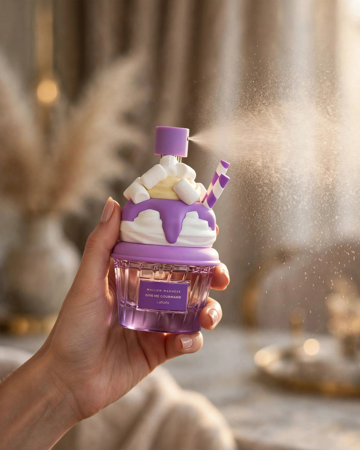 LATTAFA GIVE ME GOURMAND MALLOW MADNESS EDP WOMEN 75ml - lifestyle 4