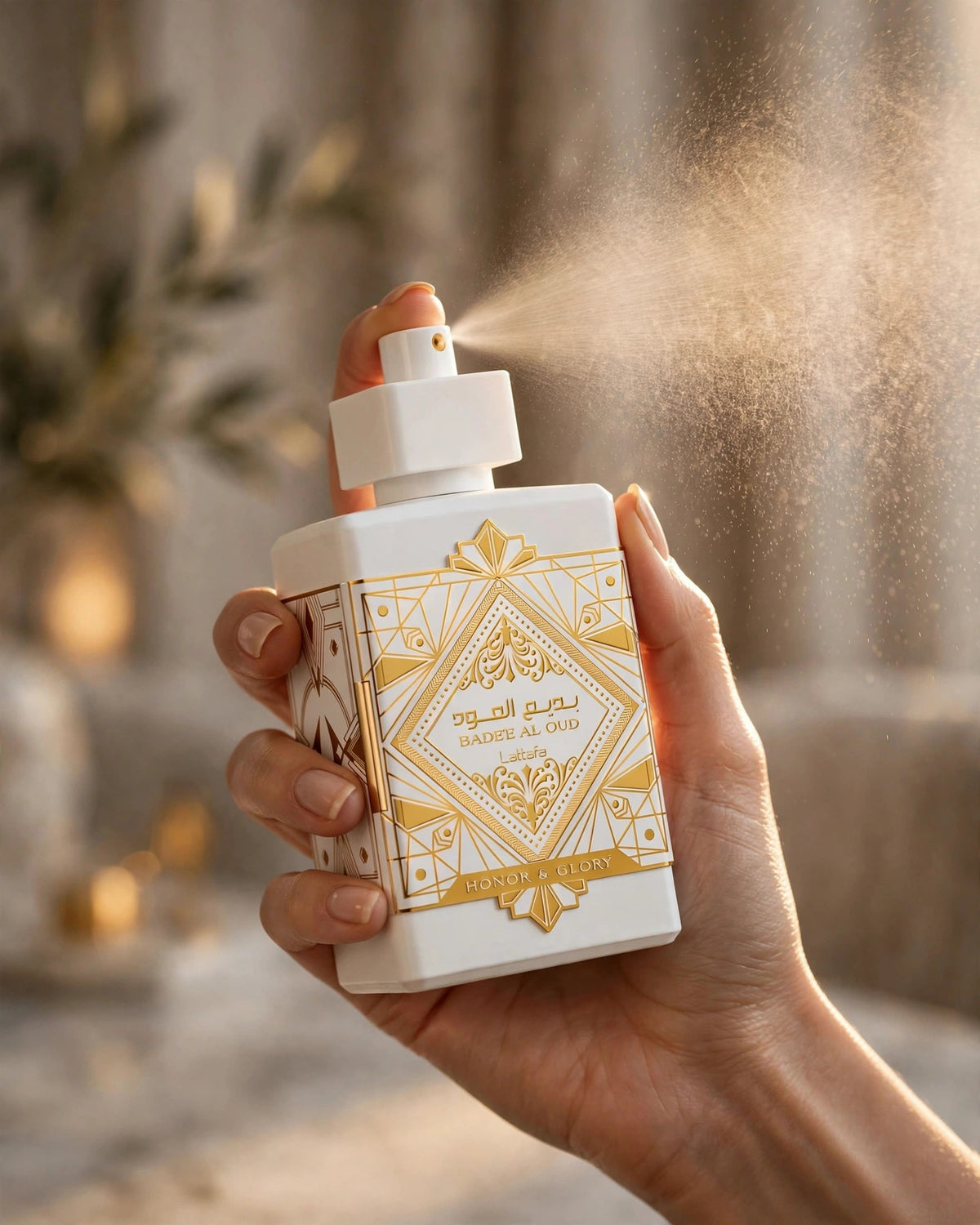 Lattafa Bade'e Al Oud Honor & Glory EDP 3.4oz - lifestyle 4