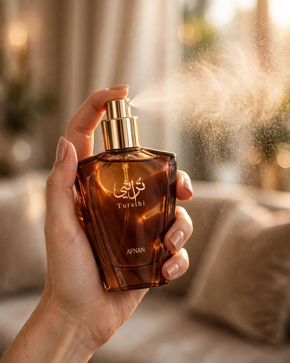 Afnan Turathi Brown Fragrance EDP 3oz - lifestyle 4