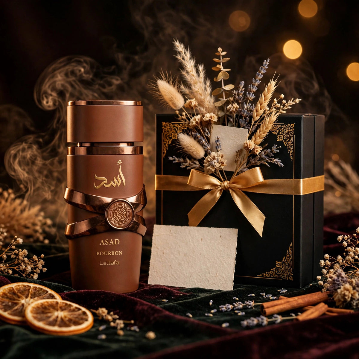 Lattafa Asad Bourbon Amber Wood EDP 3.4oz - lifestyle 5