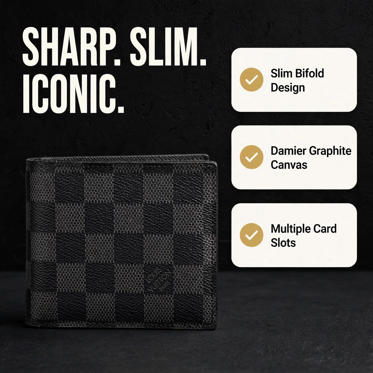 Louis Vuitton Multiple Bifold Wallet Damier Graphi - image 1