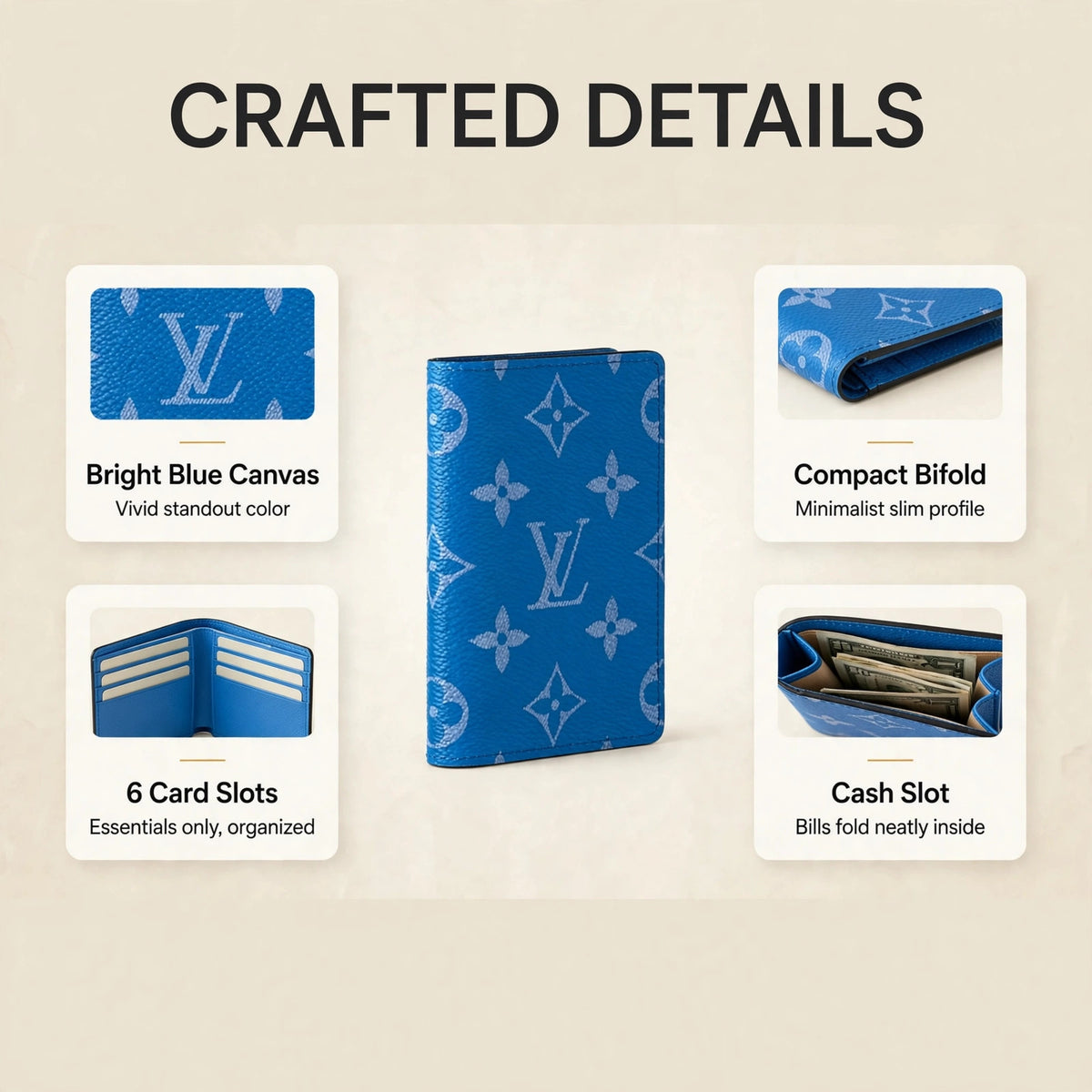 Louis Vuitton Pocket Organizer Surfin Blue - image 3