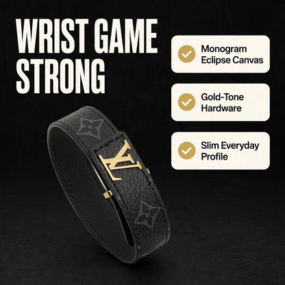 Louis Vuitton Slim Bracelet Monogram Eclipse - image 1