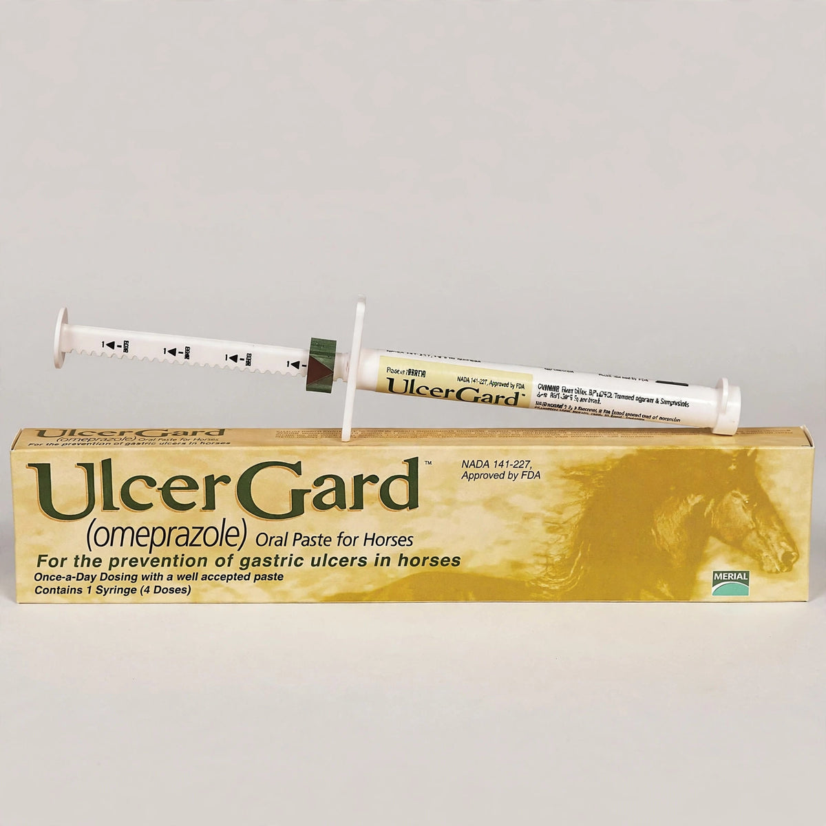 3 Pack ULCERGARD Oral Paste for Horse Stomach Ulcers 22 Oz, 4 dose syr - closeup