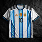 Argentina Home Jersey - Player Version Messi #10 FIFA world cup Size ( - closeup