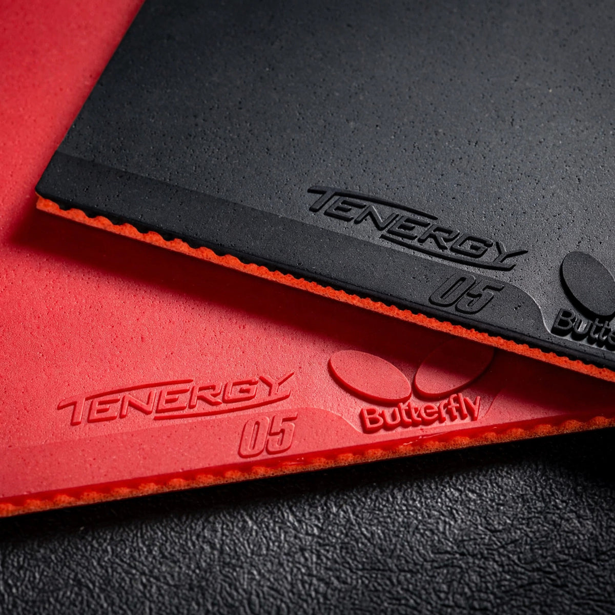 Butterfly Tenergy 05 Table Tennis Rubber 2.1 mm |Black| Professional T - closeup